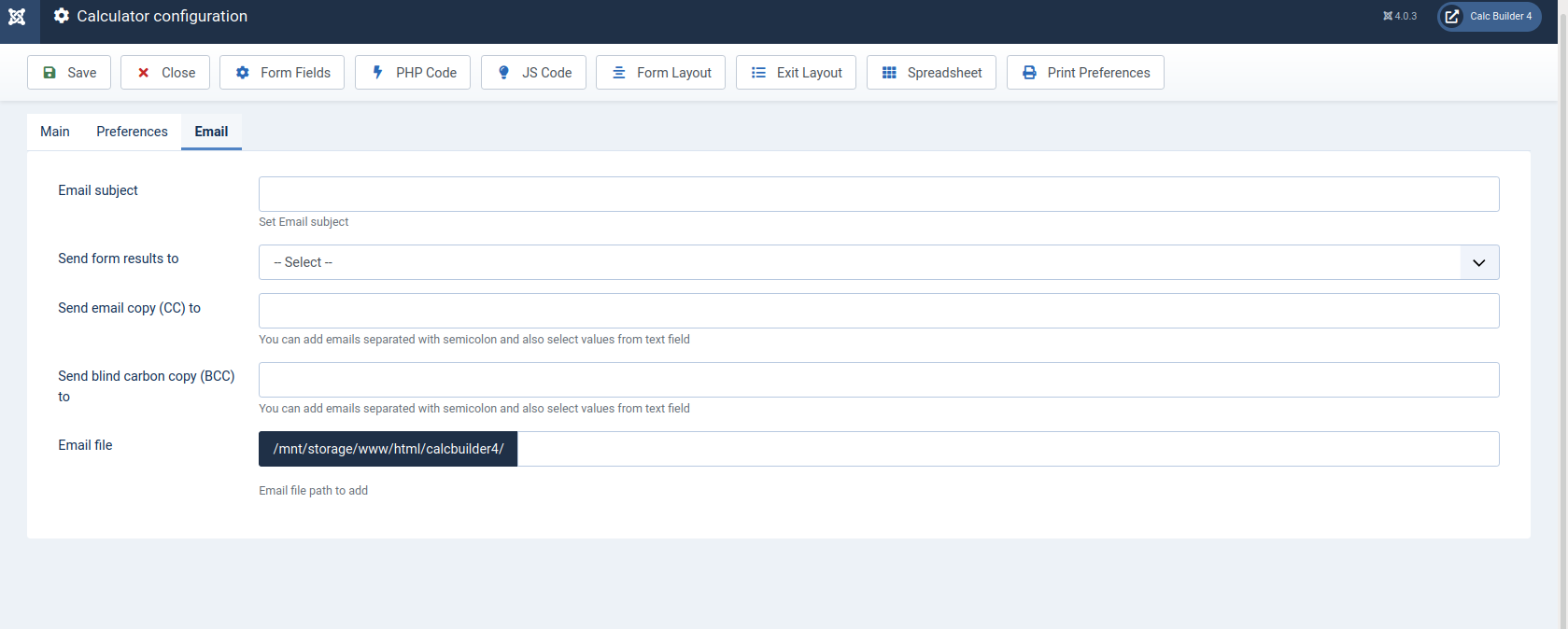 Calcbuilder for Joomla 4