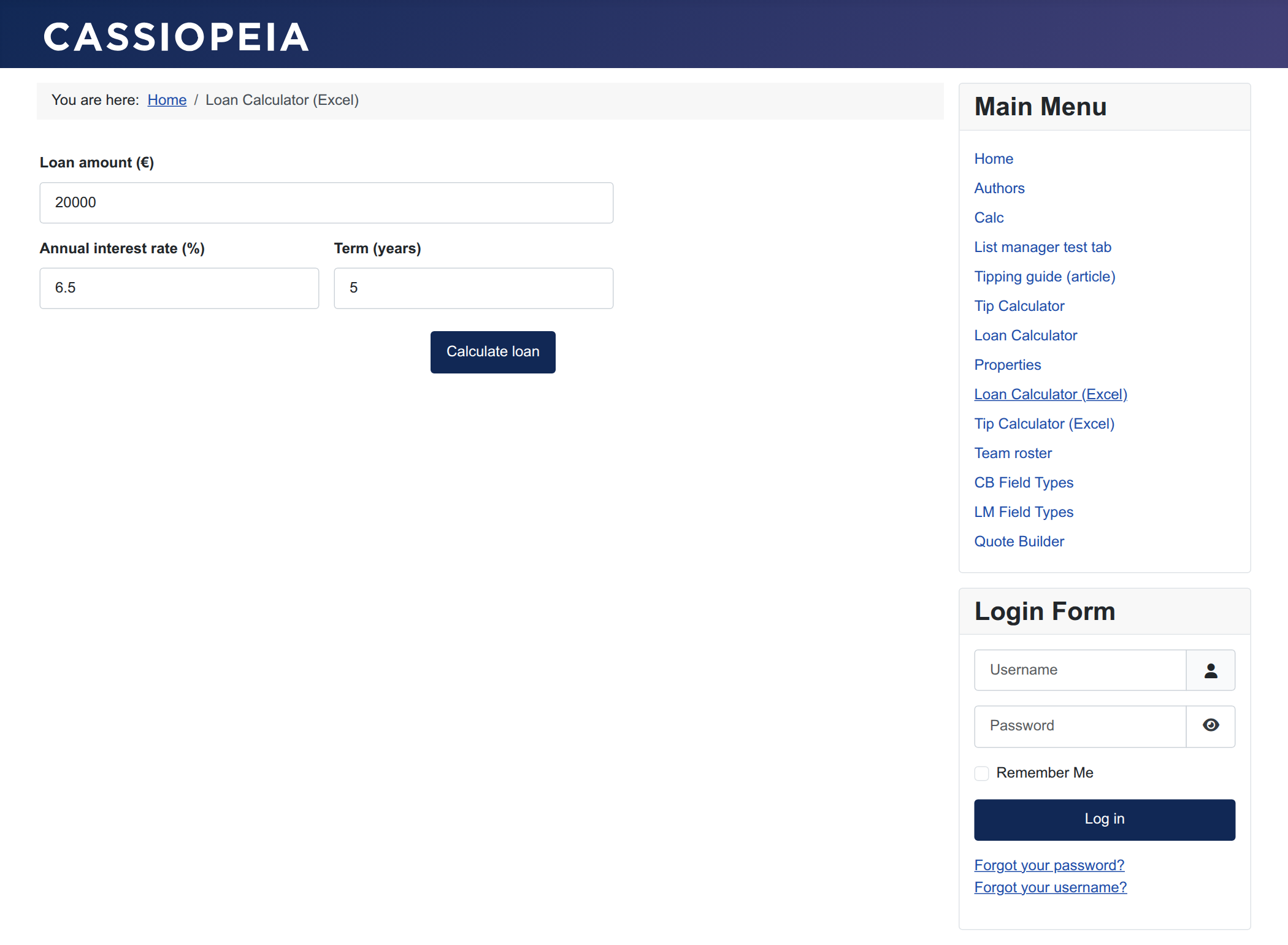 The Excel-powered loan calculator The Excel-powered loan calculator