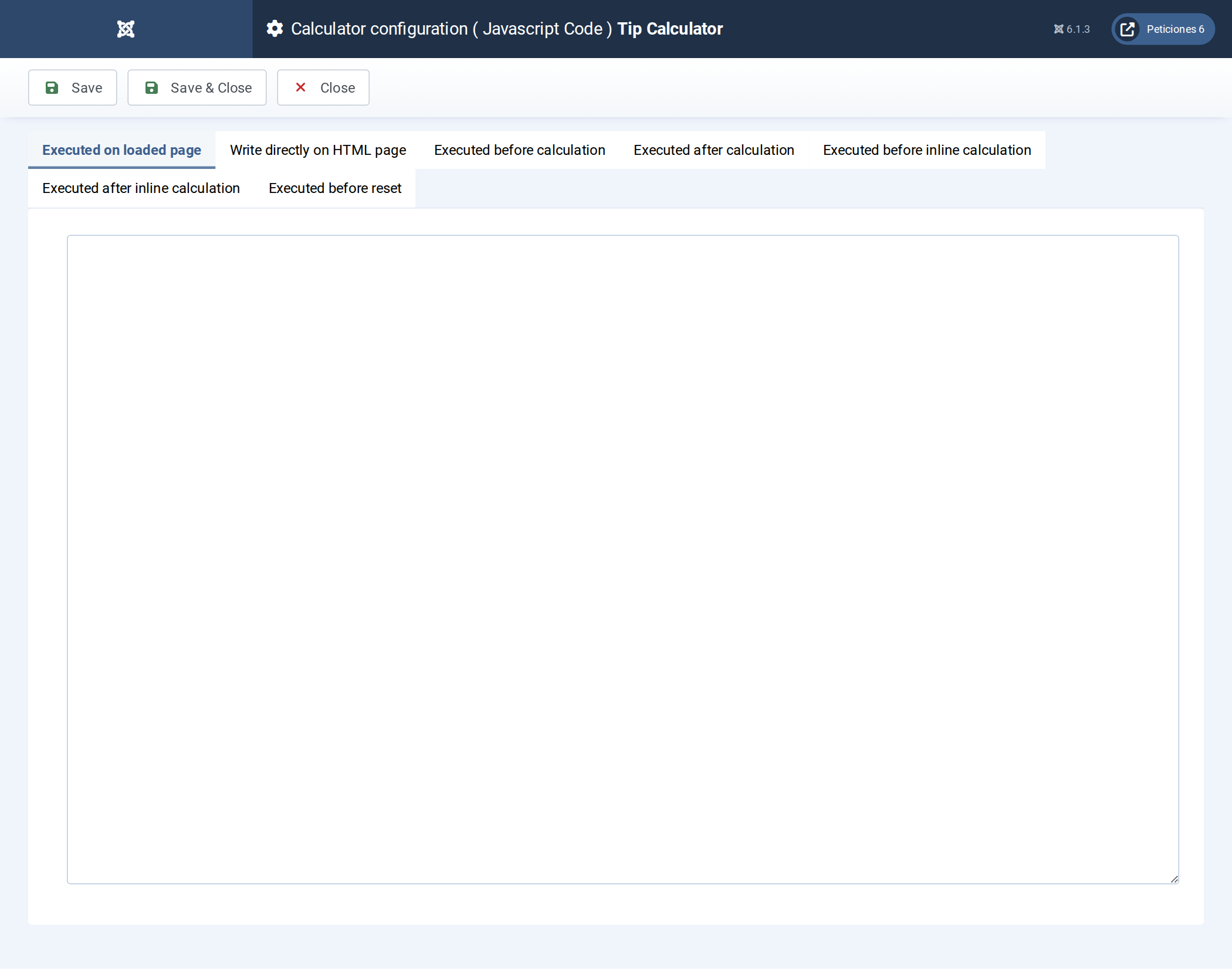JS Code editor