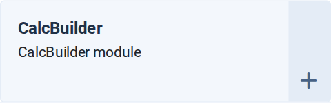 The CalcBuilder module type