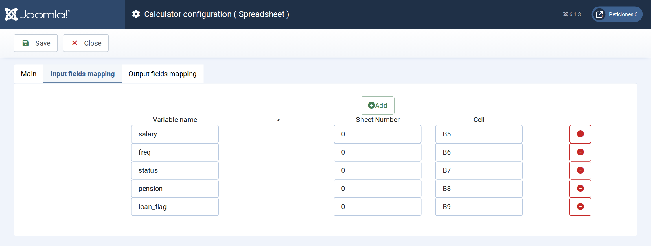 Salary Take-Home Calculator - input field mapping